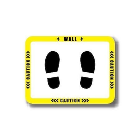 Ergomat 36in x 27in RECTANGLE SIGNS Caution / Wall DSV-SIGN 972 #2971 -UEN